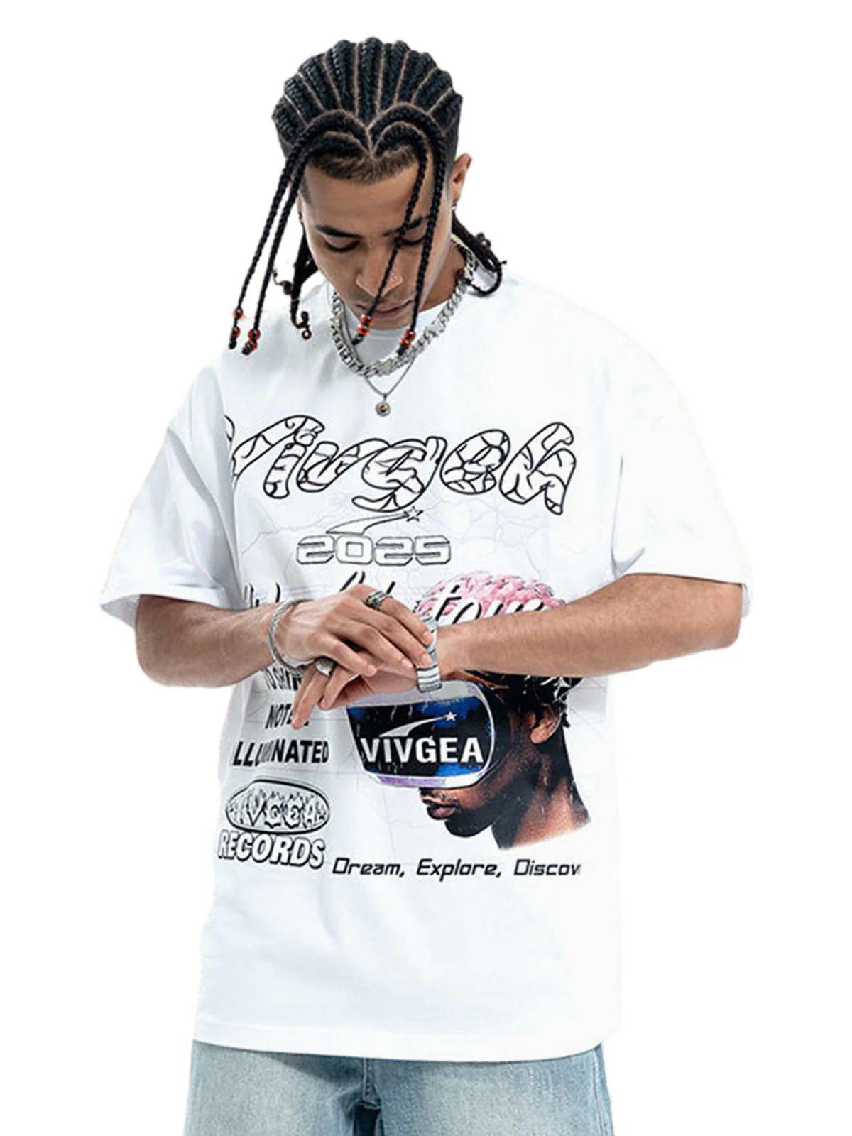 Retro Sci-Fi Graphic T-Shirt - Image 3