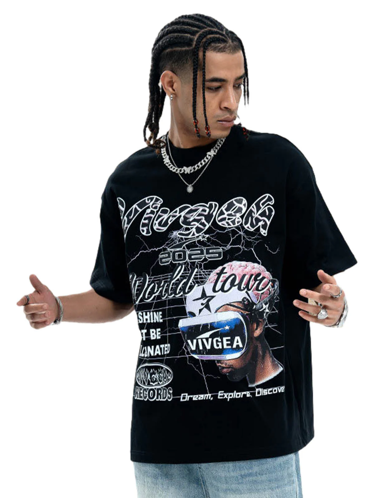 Retro Sci-Fi Graphic T-Shirt - Image 5