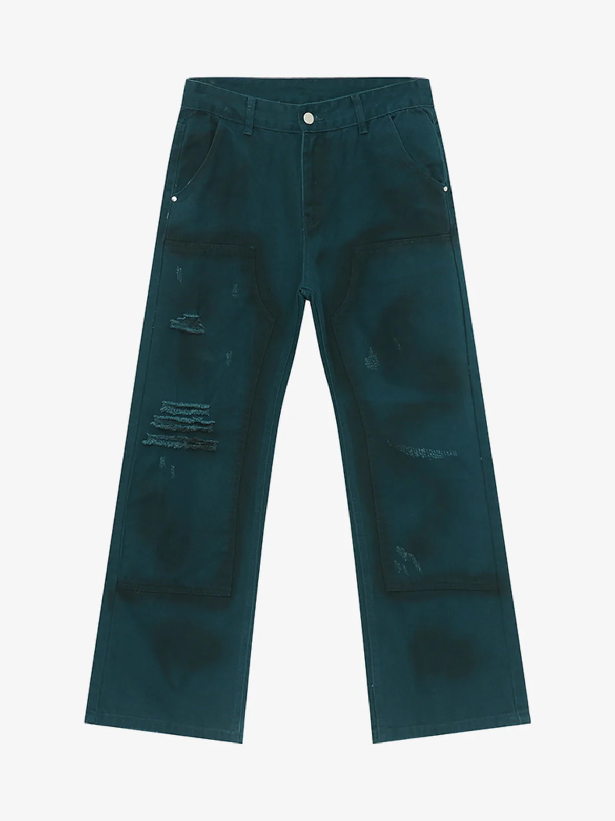 Airbrush Print Sleeveless Vest & Straight Leg Jeans Set - Image 13