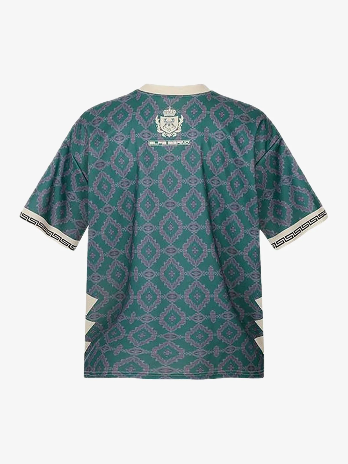 Always Strive Green Patterned Jersey V-Neck T-Shirt - Image 2