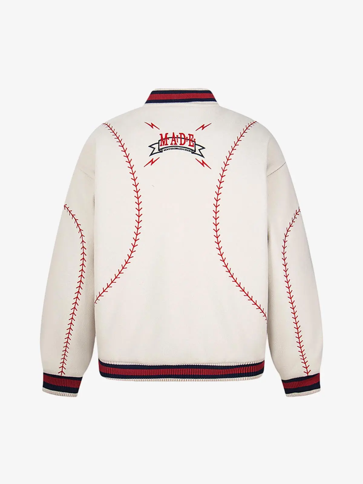 Baseball Stitch Embroidered Varsity Jacket - Image 10