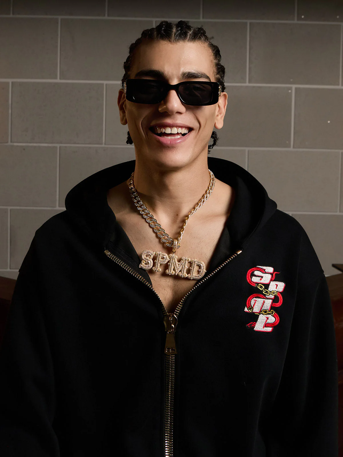 Original Embroidered Zip Up Hoodie - Image 8