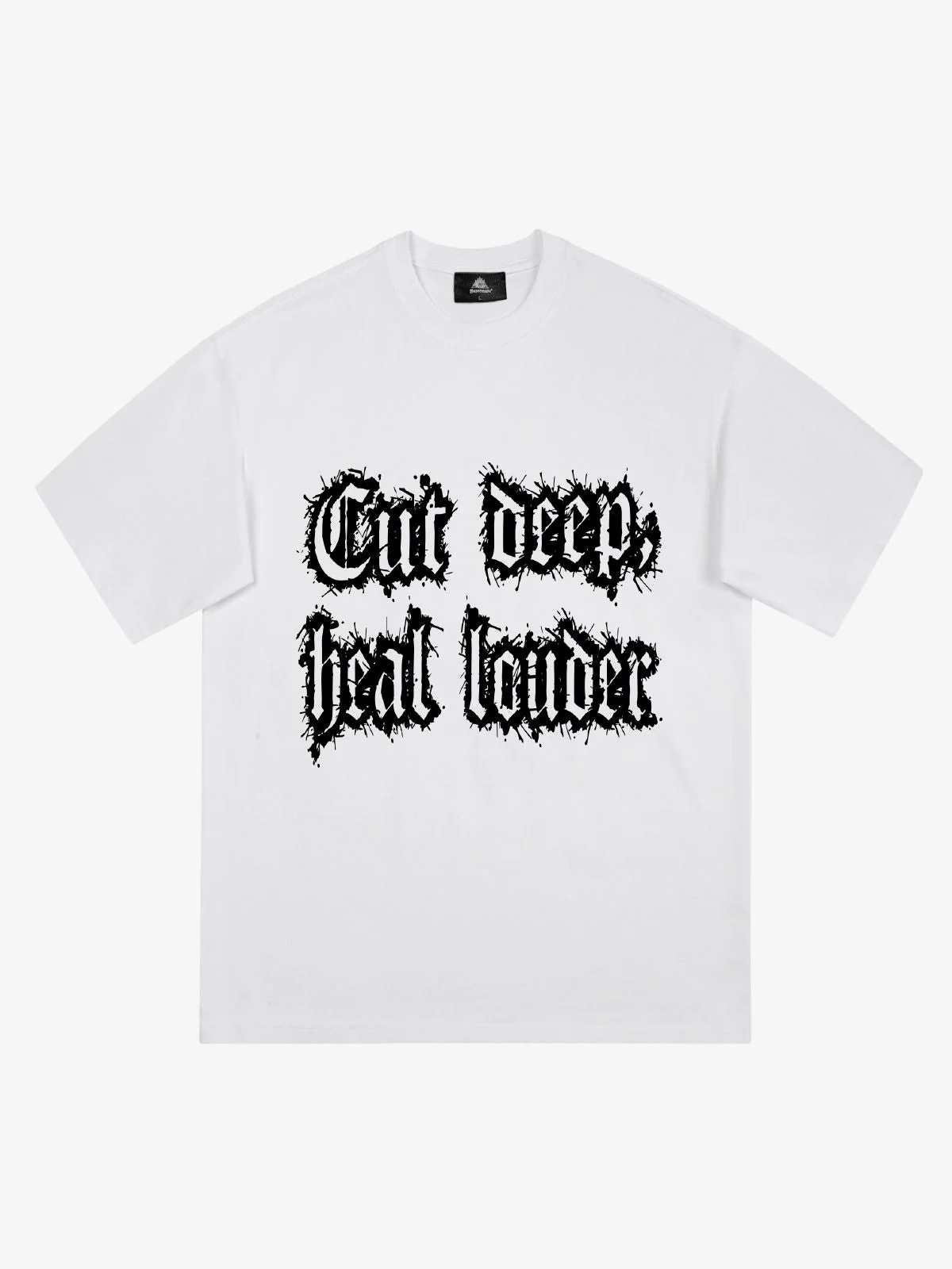 Original "Cut Deep Heal Louder" Graphic T-Shirt - Image 4