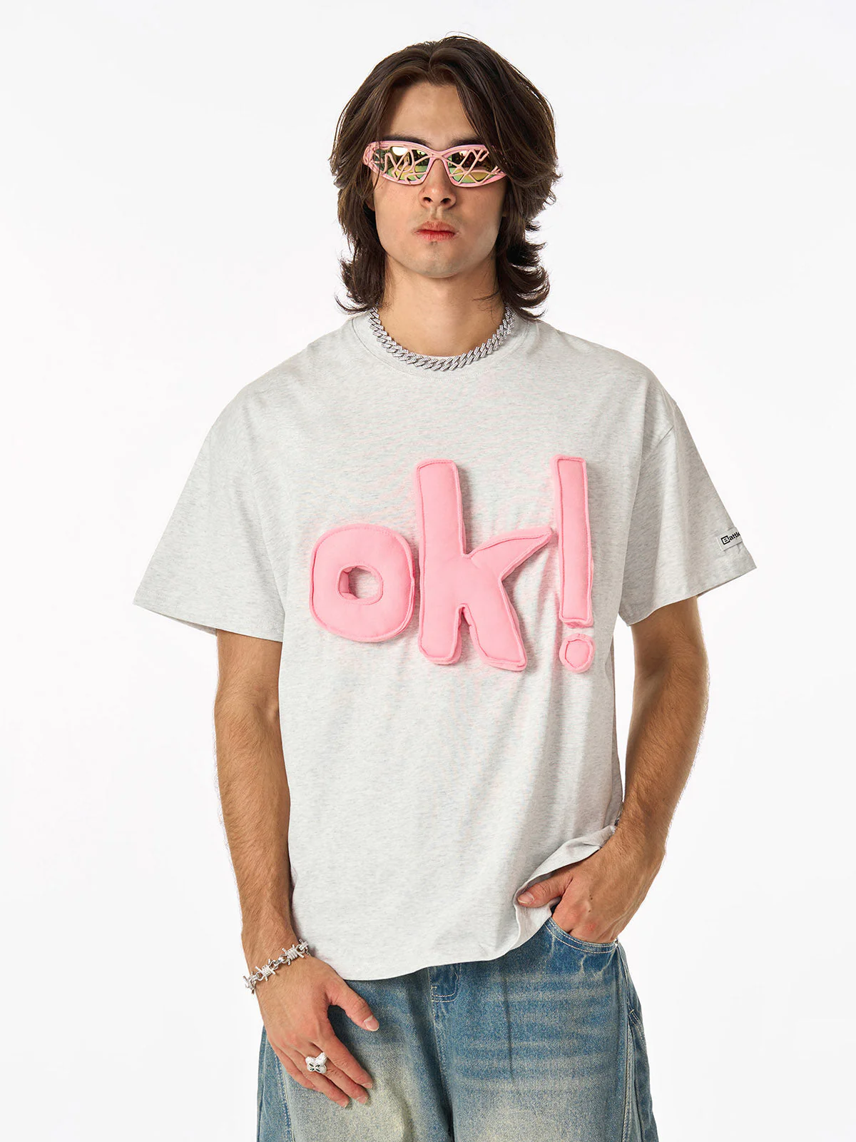 Fun "OK!" Graphic T-Shirt - Image 4