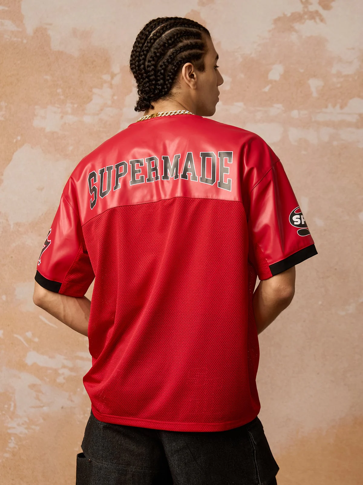Original "SUPER 7" V-Neck Jersey T-SHIRT - 2424 - Image 4