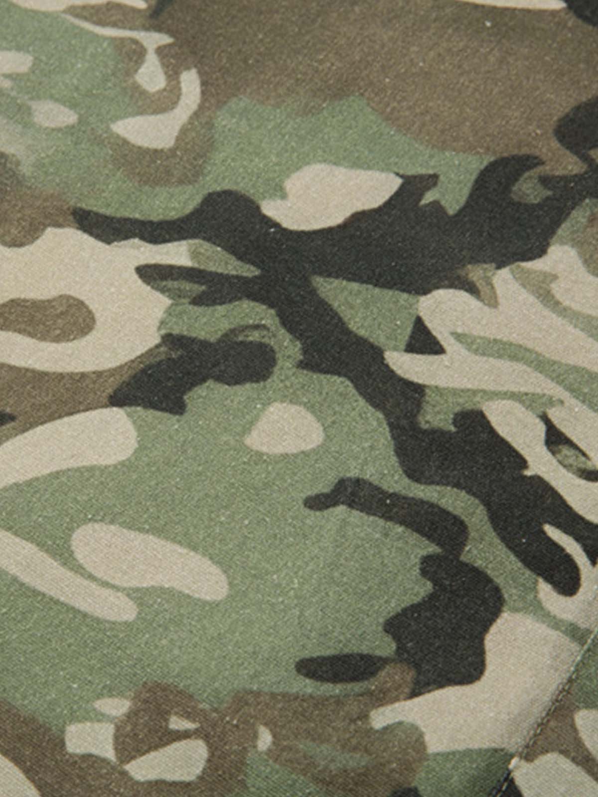 Camouflage Leopard Patchwork Layered Shirt - Image 8