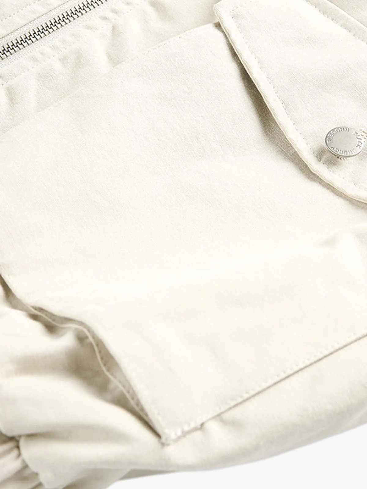 Contrast Collar Pocket Jacket - Image 5