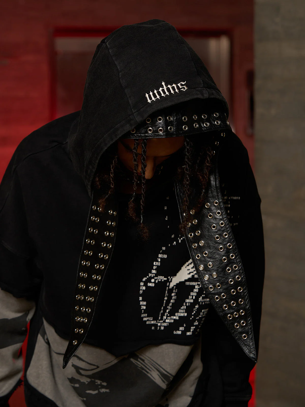 Distressed Electronic Exorcist Print Hoodie - Image 8