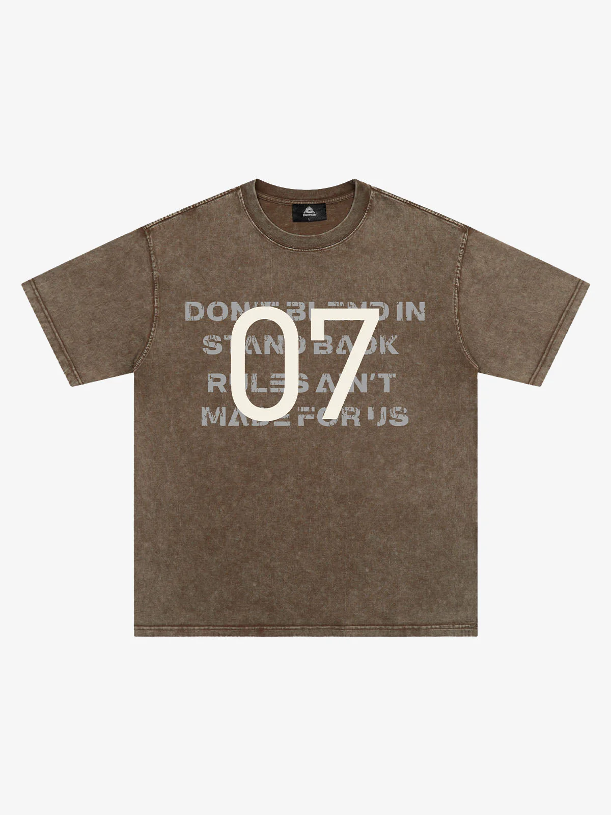 Distressed NO.7 Graphic T-Shirt - Image 11