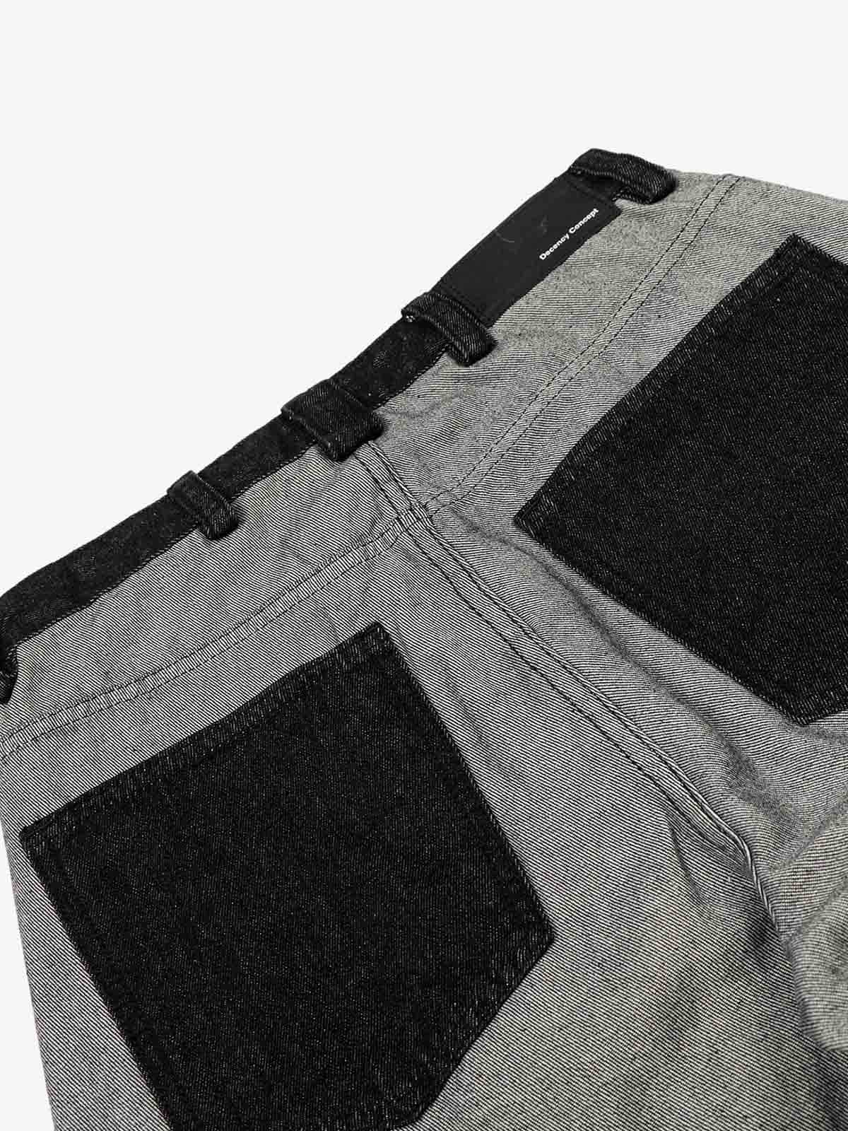 Distressed Reverse Design Large Pocket Printed Jeans - 2568 - Image 11