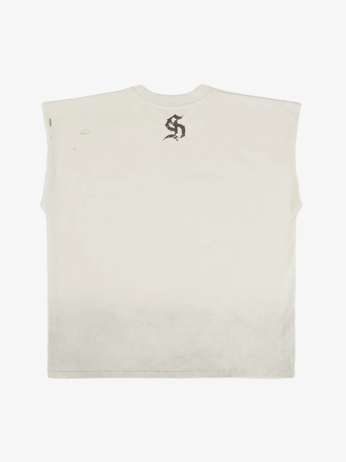 Distressed Ripped "Burn Your Flag" Sleeveless T-Shirt - Image 10