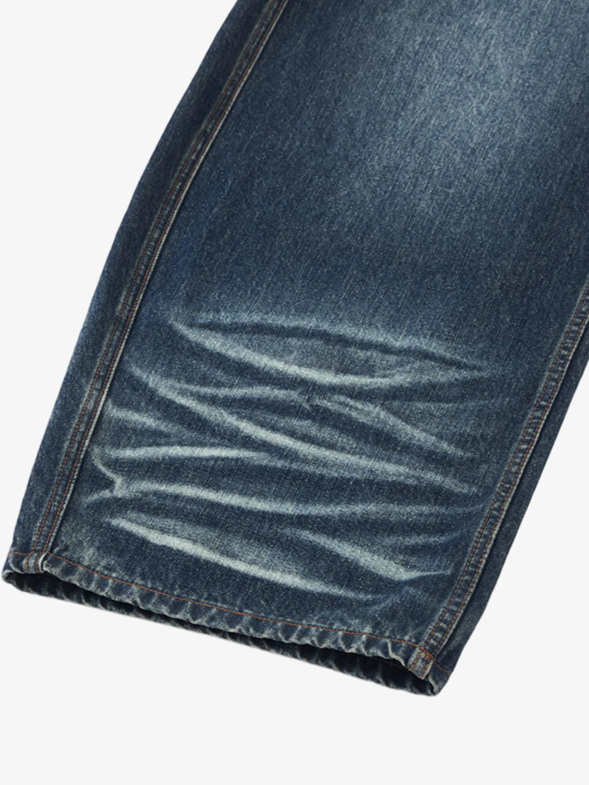 Distressed Whiskered Barrel Jeans - Image 5