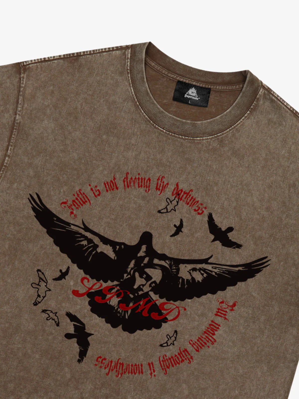 Original Vintage Washed Slogan Graphic T-Shirt - Image 3