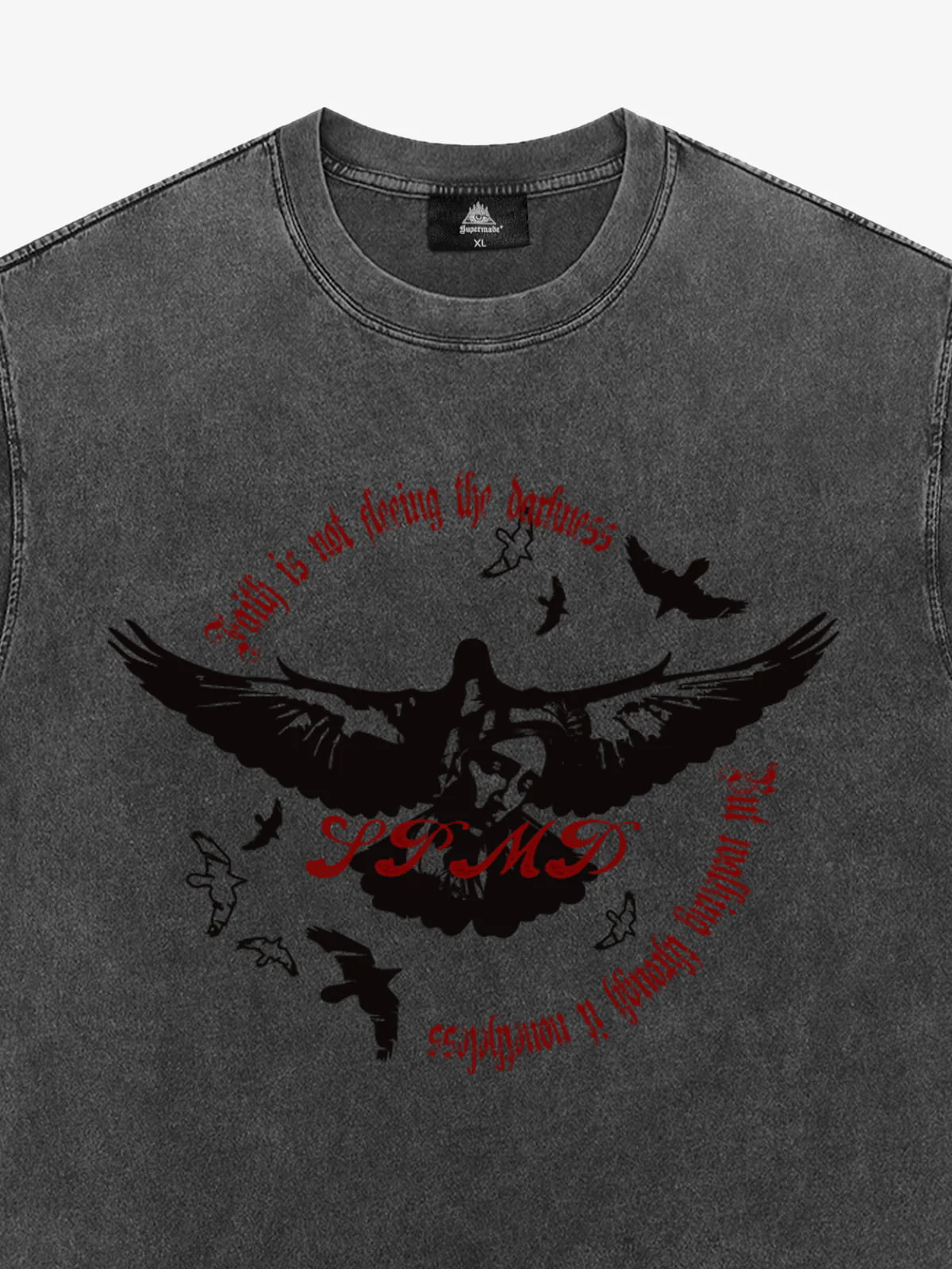 Original Vintage Washed Slogan Graphic T-Shirt - Image 7