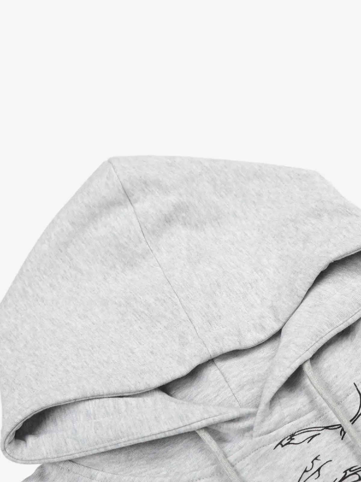 Floral Line Art Studded Pocket Hoodie - Image 9
