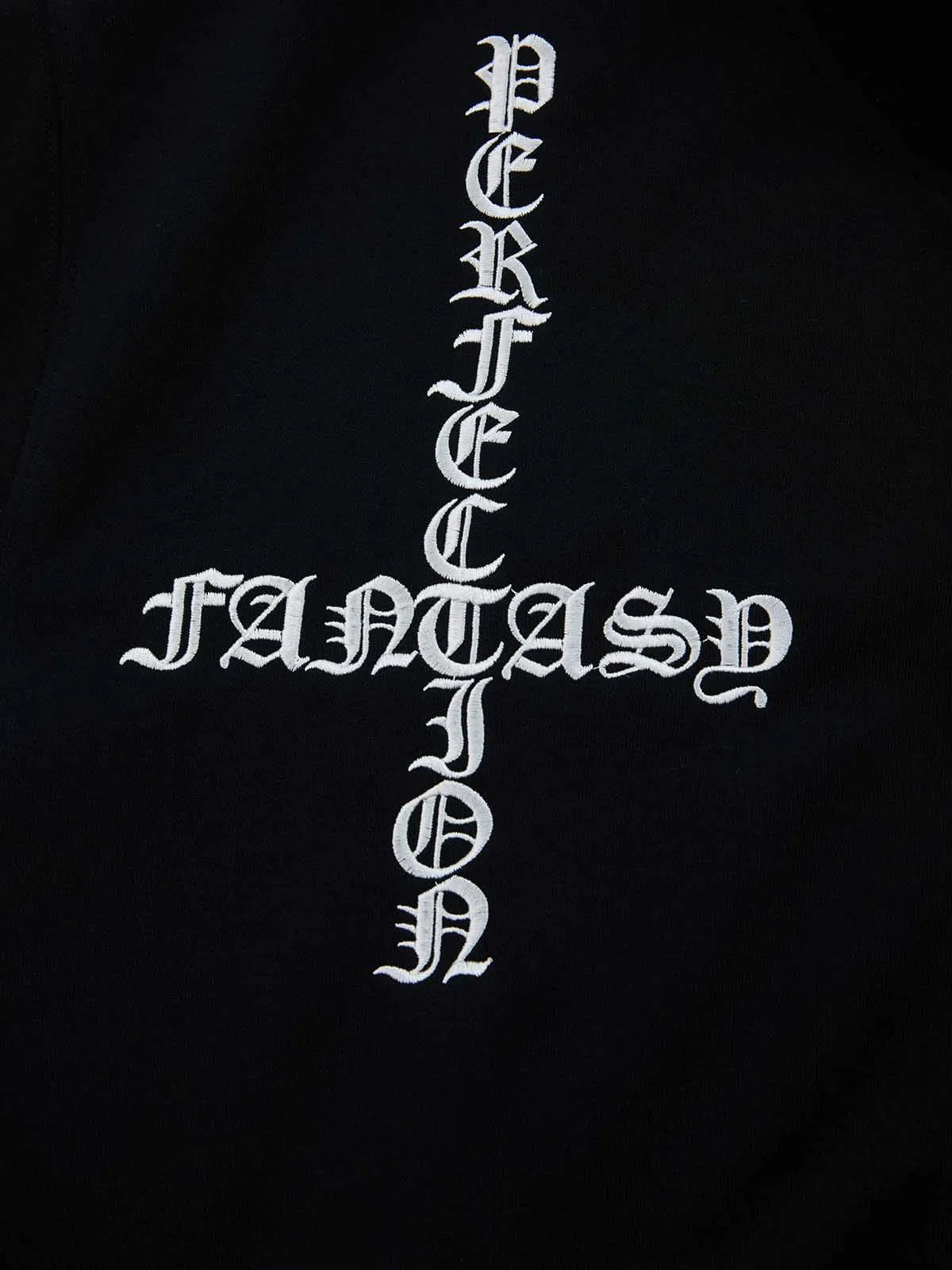 Gothic Letter Cross Embroidery Zip Up Hoodie and Sweatpants Set - Image 22