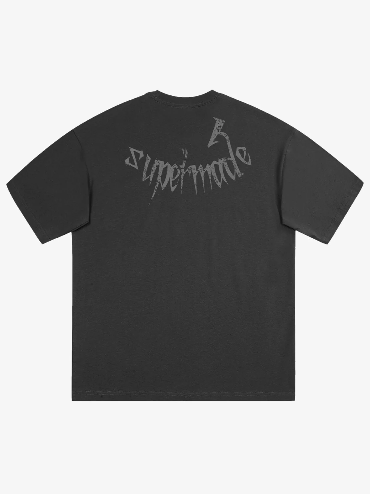 Gothic Skull Distressed Letter T-Shirt - Image 7