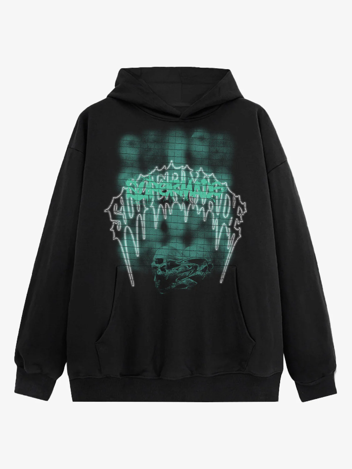Gothic Skull Graphic Hoodie