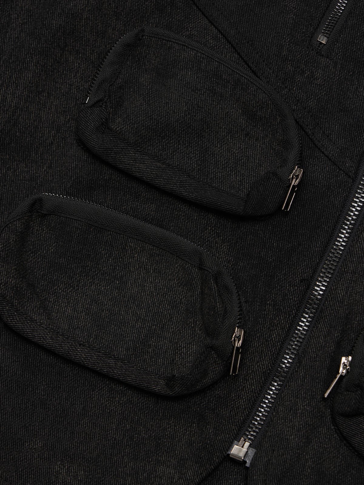Heavy-Duty Multi-Pocket Multi-Zipper Vest - Image 13