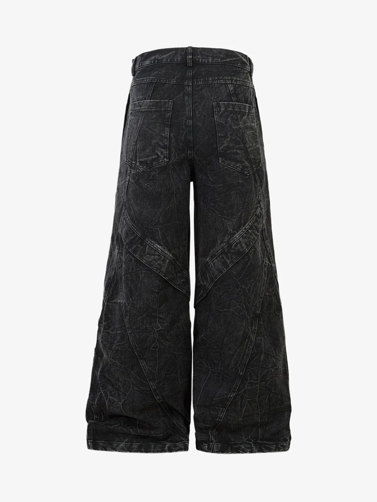 High Street Functional Structured Design Tie-Dye Baggy Jeans - Image 2