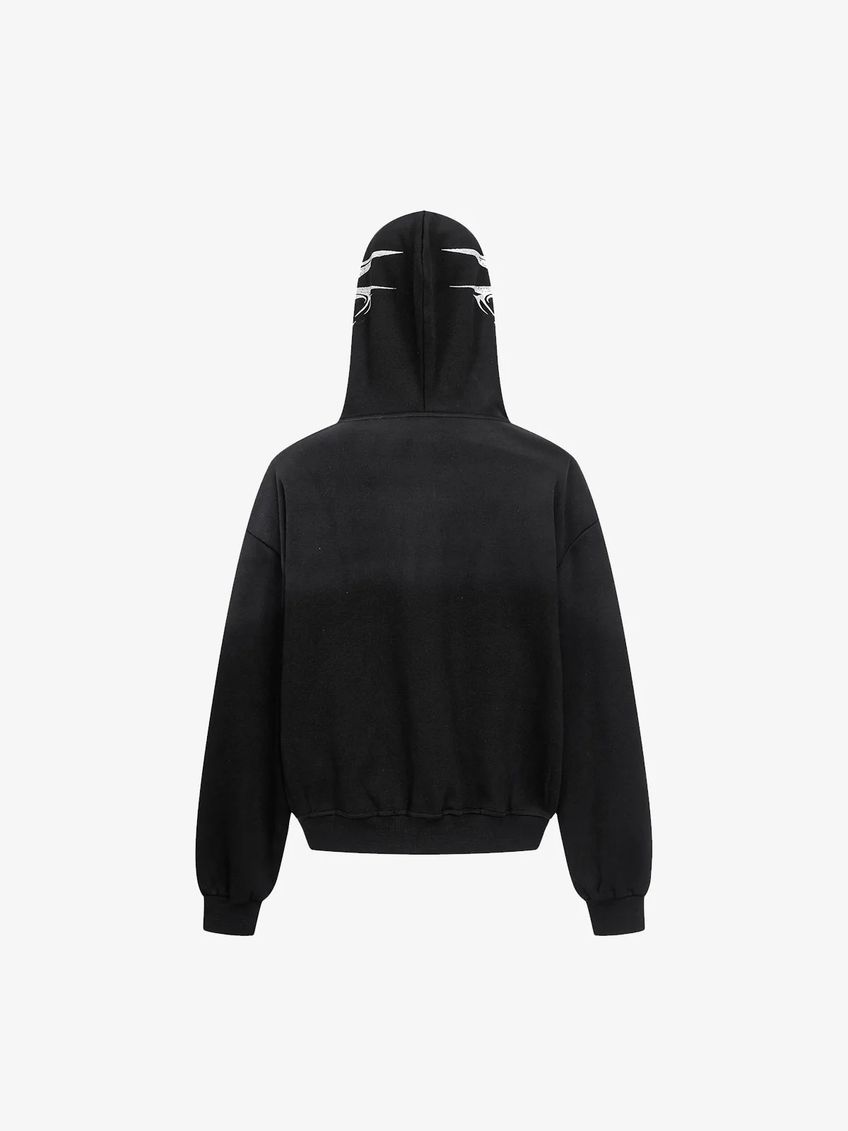 High Street Script Letter Print Zip-up Hoodie Jacket - Image 10