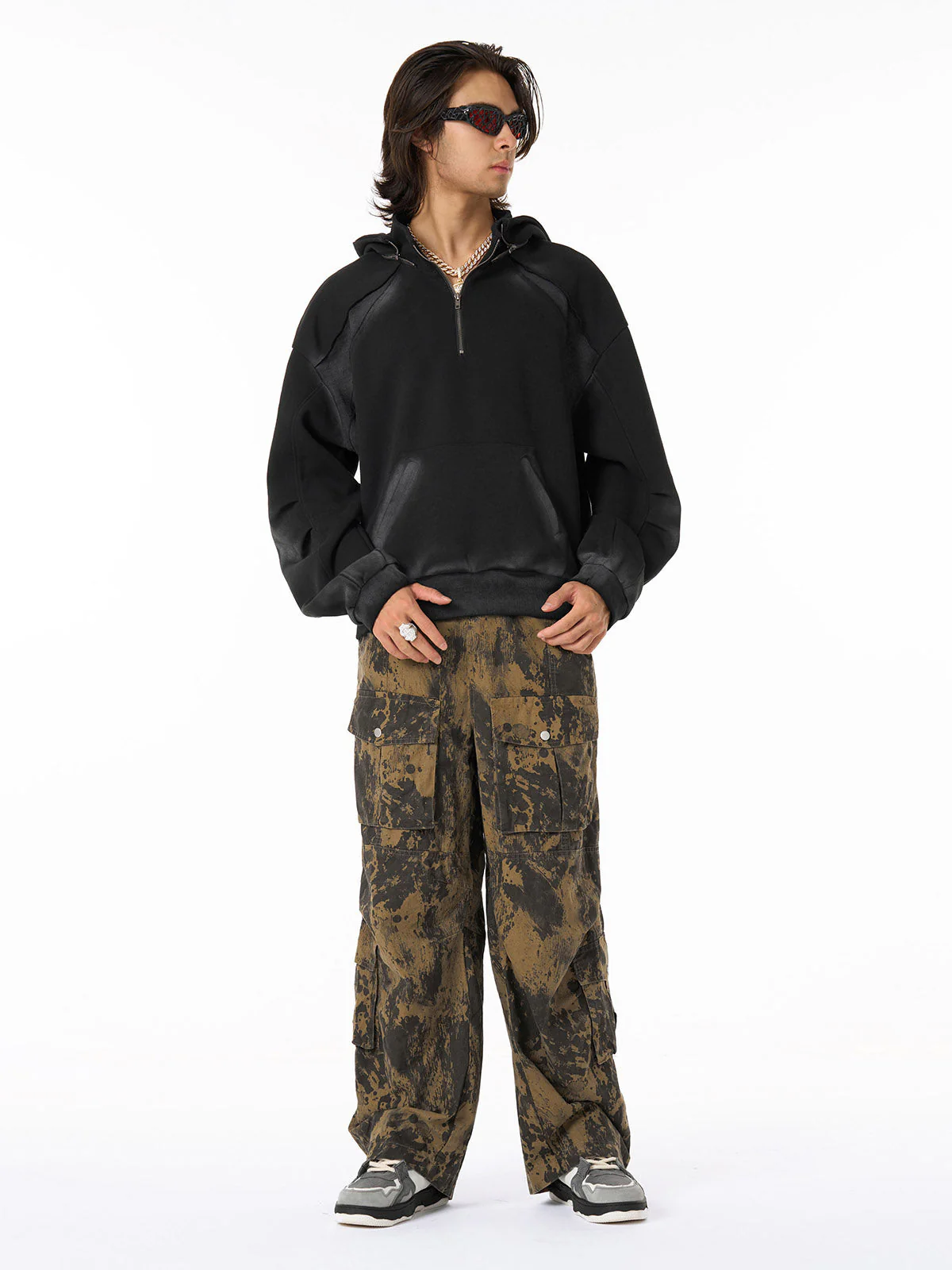 Hip-Hop Camouflage Multi-Pocket Cargo Pants - Image 13