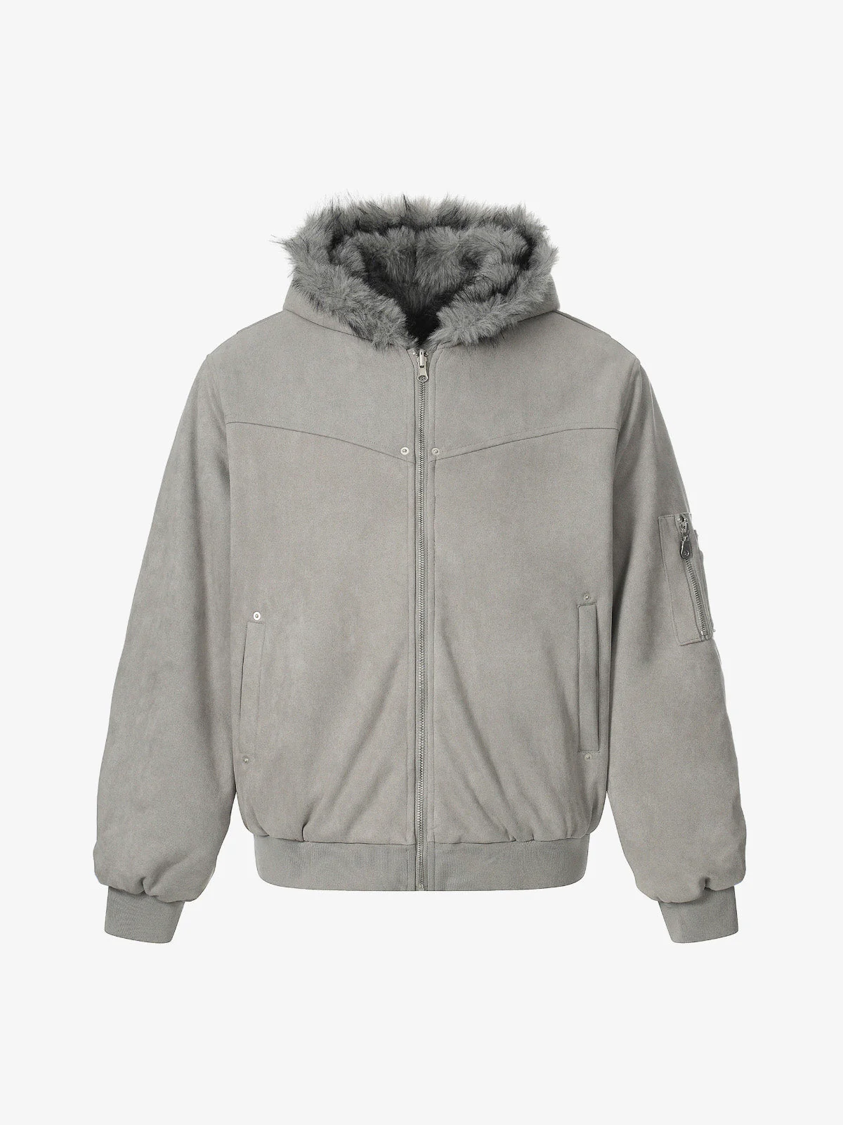 Street Fur Reversible Hooded Jacket - 2493