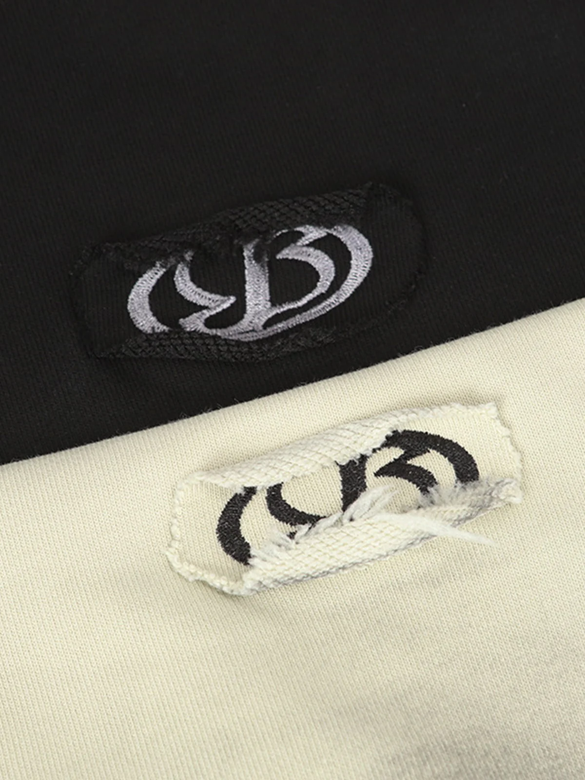 Hip-Hop Wasteland Ink-Dyed Raw Edge Hoodie - Image 10
