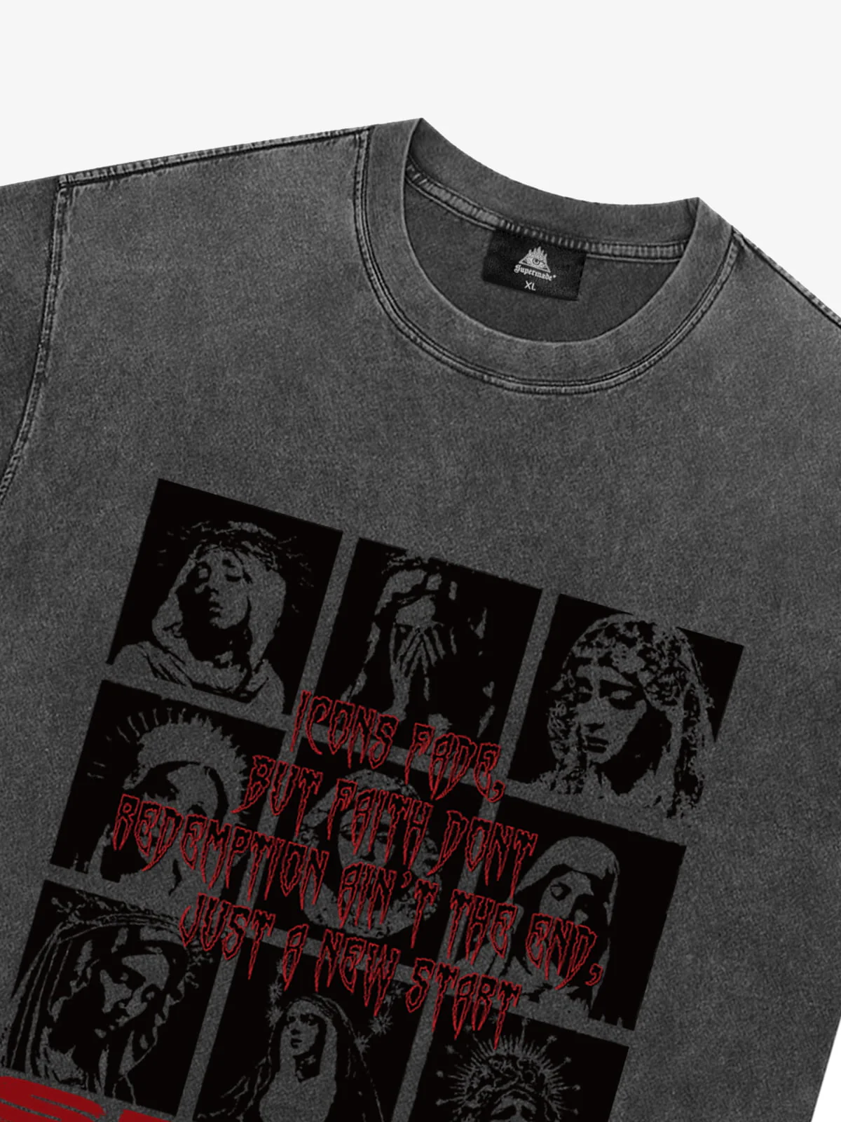 Original Saint Slogan Graphic T-Shirt - Image 10