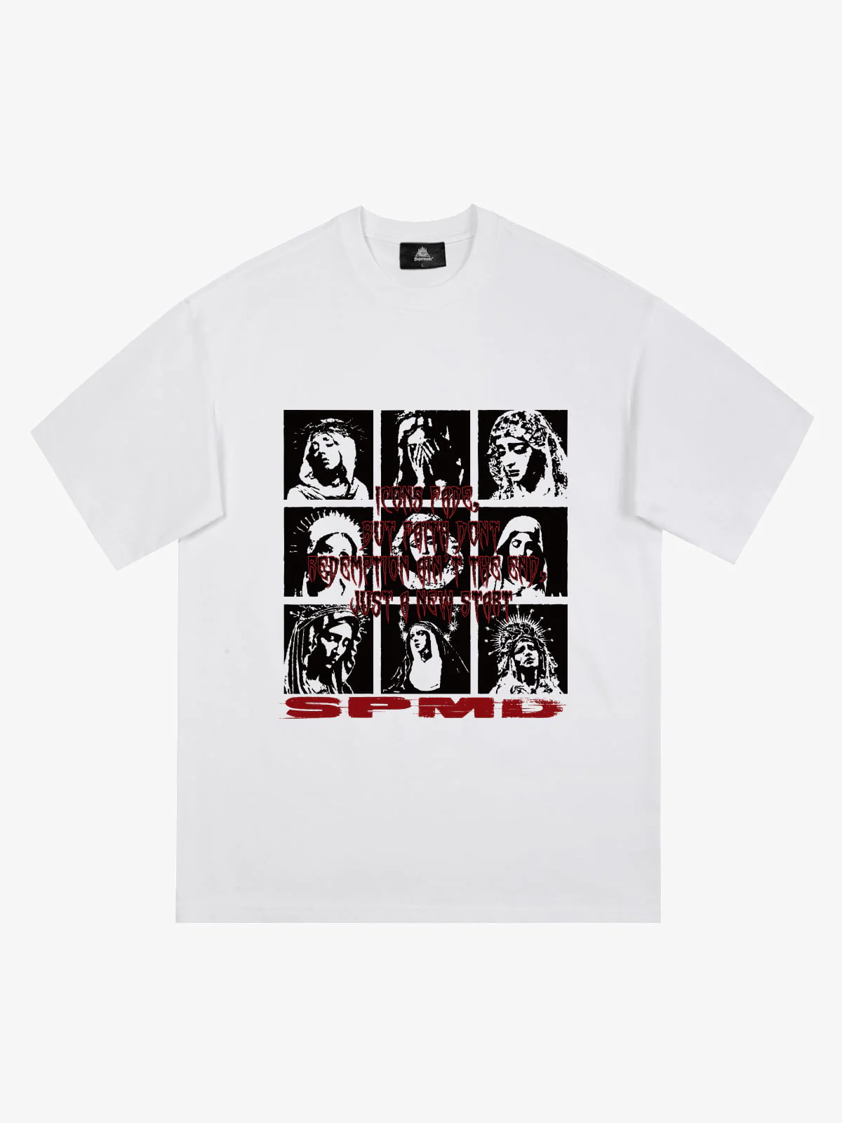 Original Saint Slogan Graphic T-Shirt - Image 4