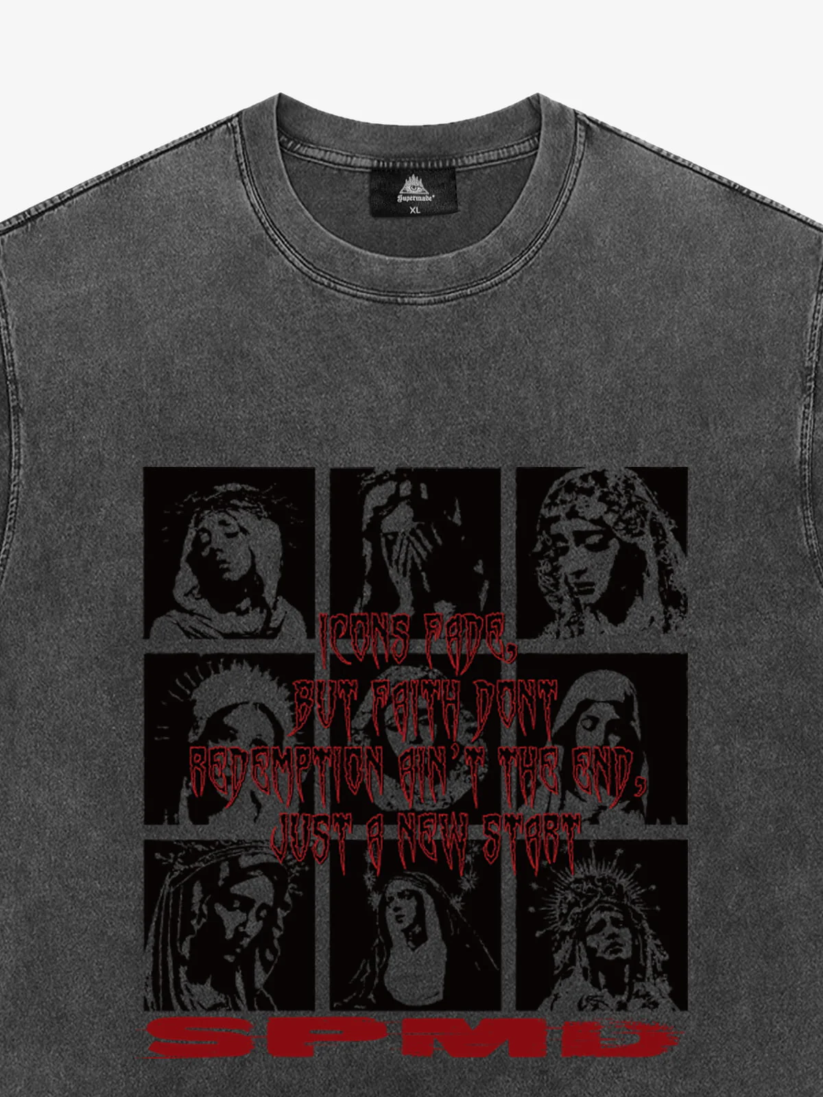 Original Saint Slogan Graphic T-Shirt - Image 5
