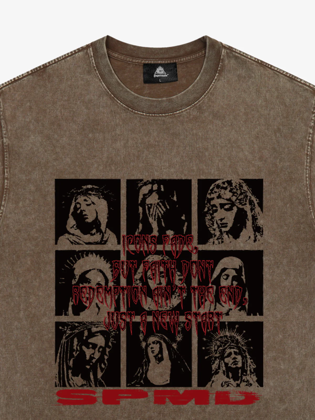 Original Saint Slogan Graphic T-Shirt - Image 6