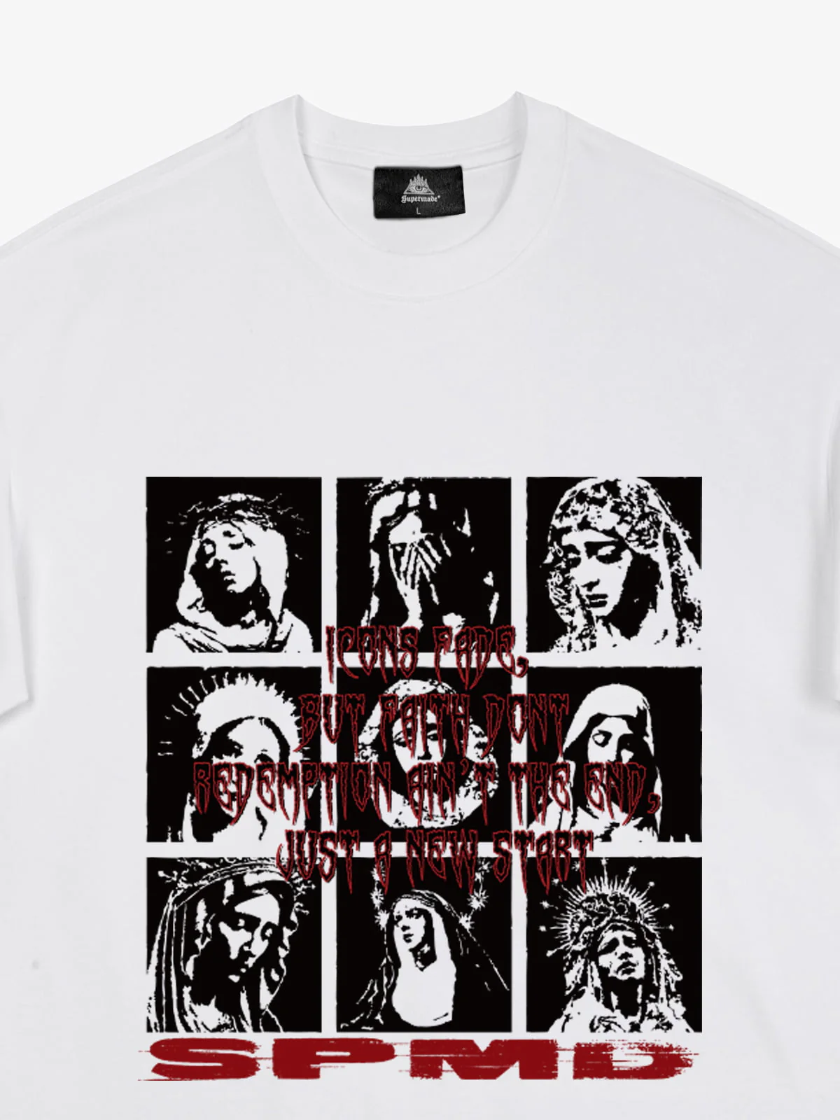 Original Saint Slogan Graphic T-Shirt - Image 8