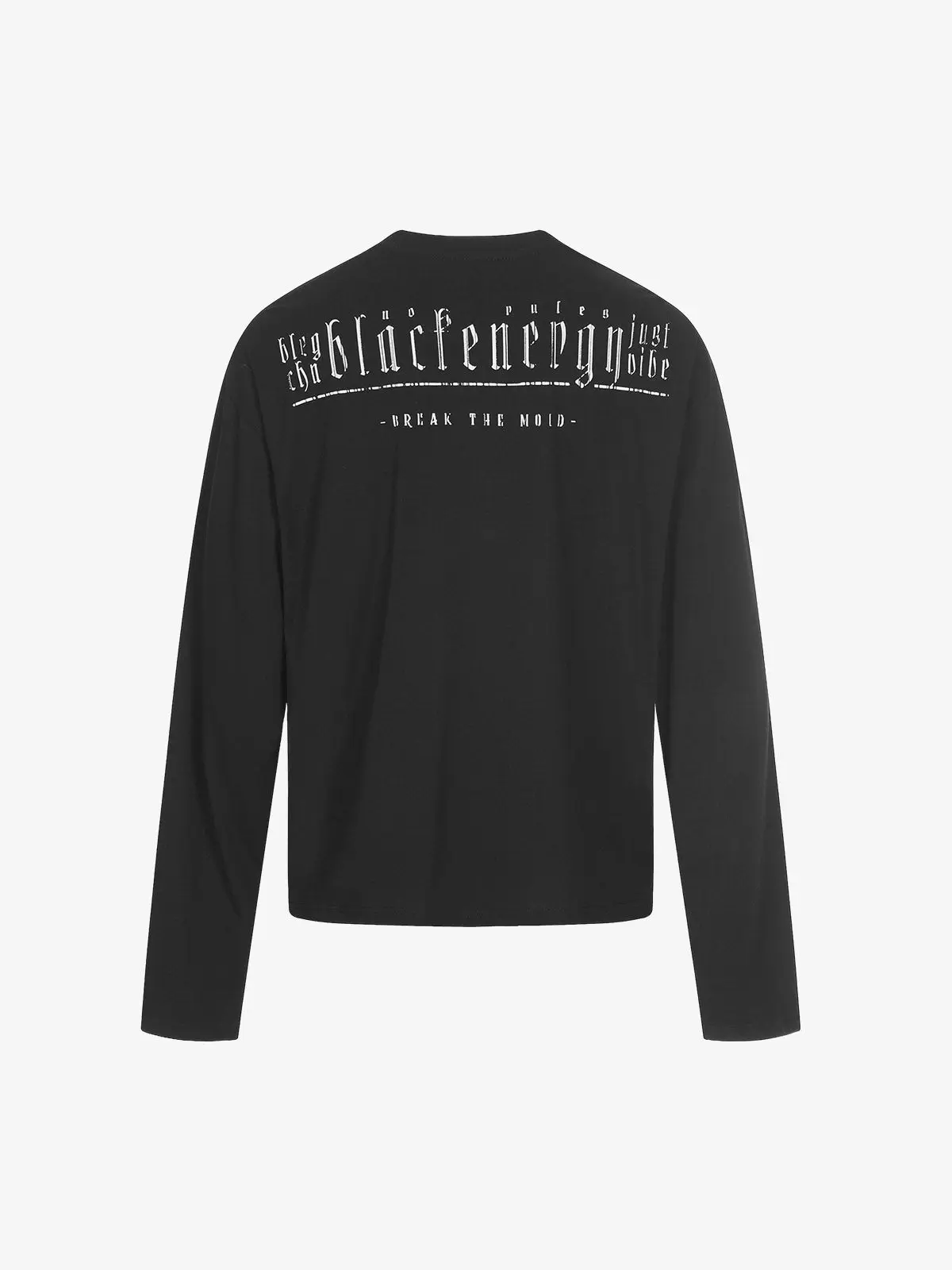 Layered Neck Button Detail Long Sleeve T-Shirt - Image 10