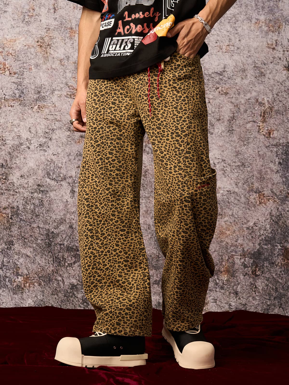 Cheetah Print Barrel Pants - 2416 - Image 10