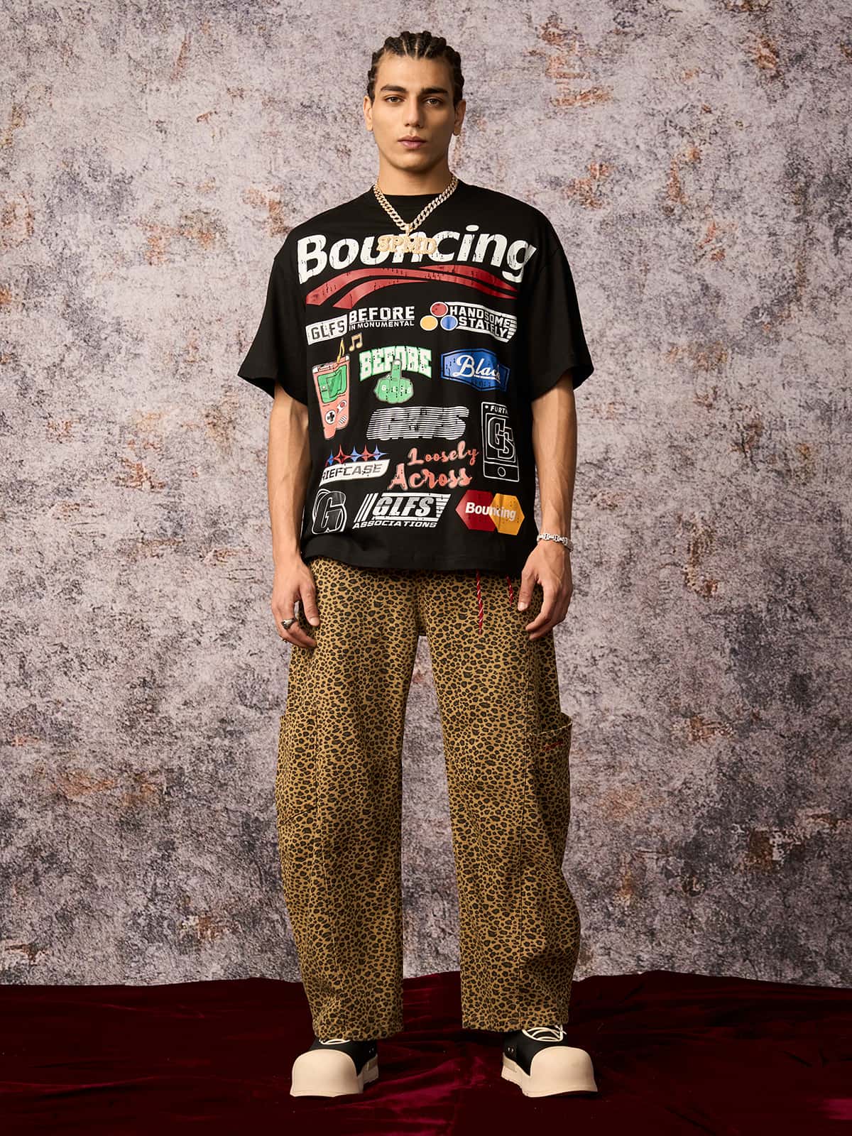 Cheetah Print Barrel Pants - 2416 - Image 7
