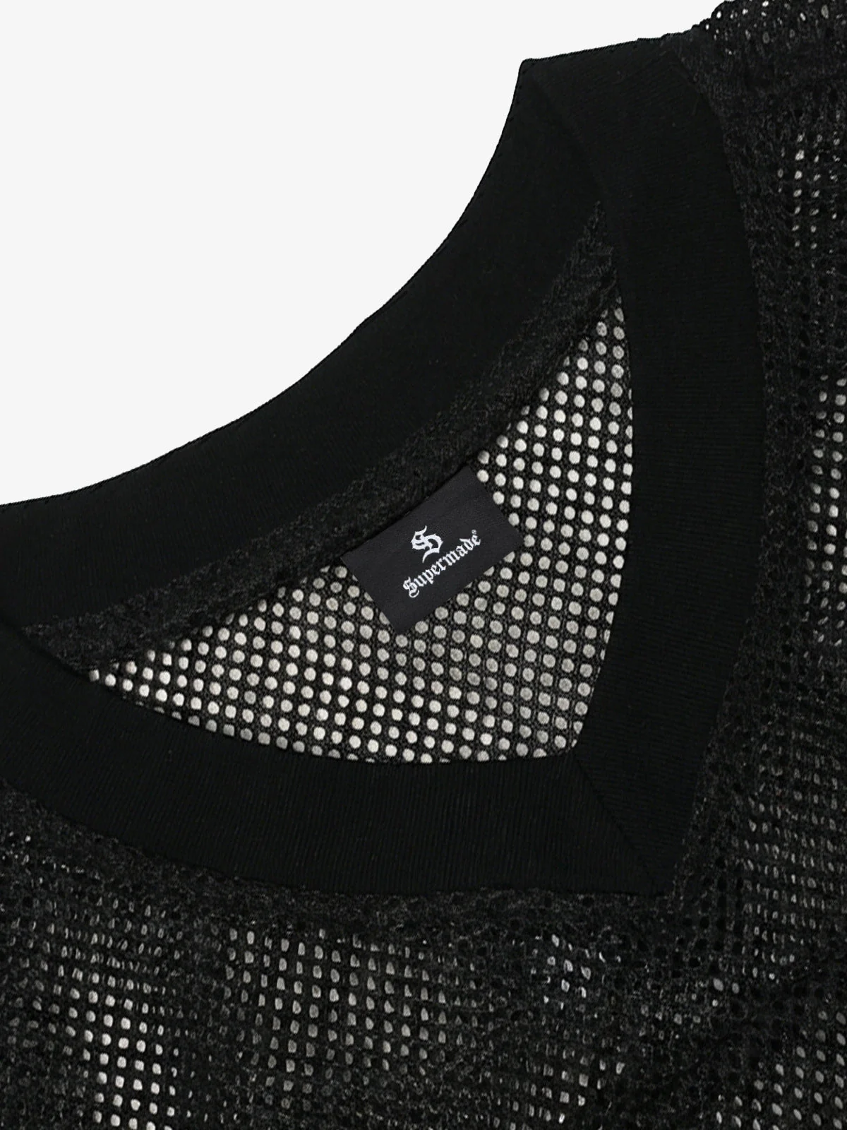 Mesh Letter Print Distressed Football Jersey T-Shirt - Image 9