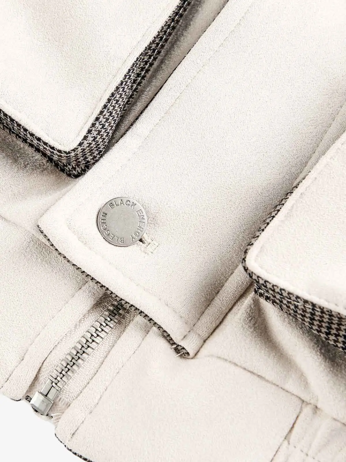 Military-Inspired Utility Shoulder Straps Zip Jacket - Image 6