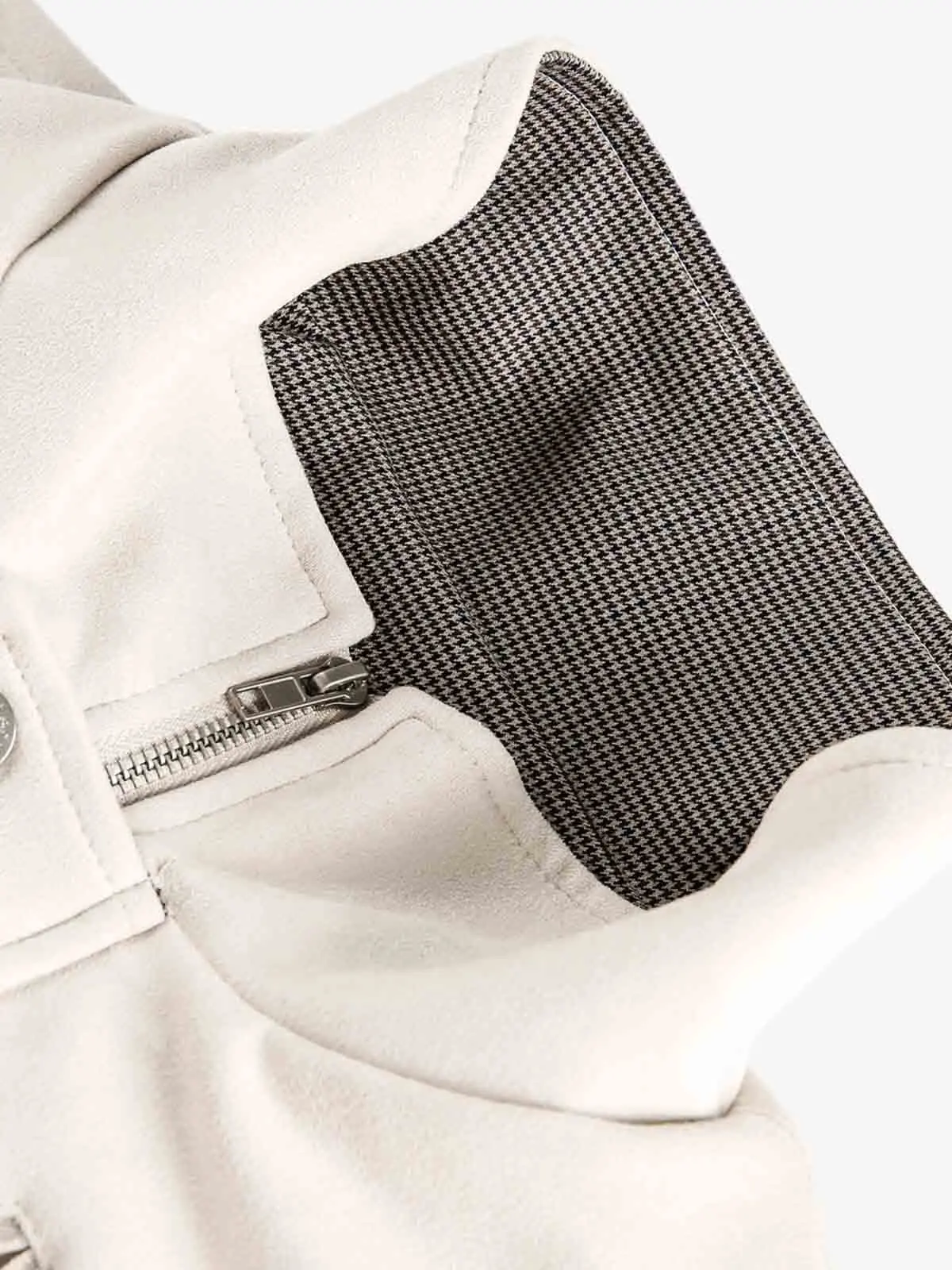 Military-Inspired Utility Shoulder Straps Zip Jacket - Image 8