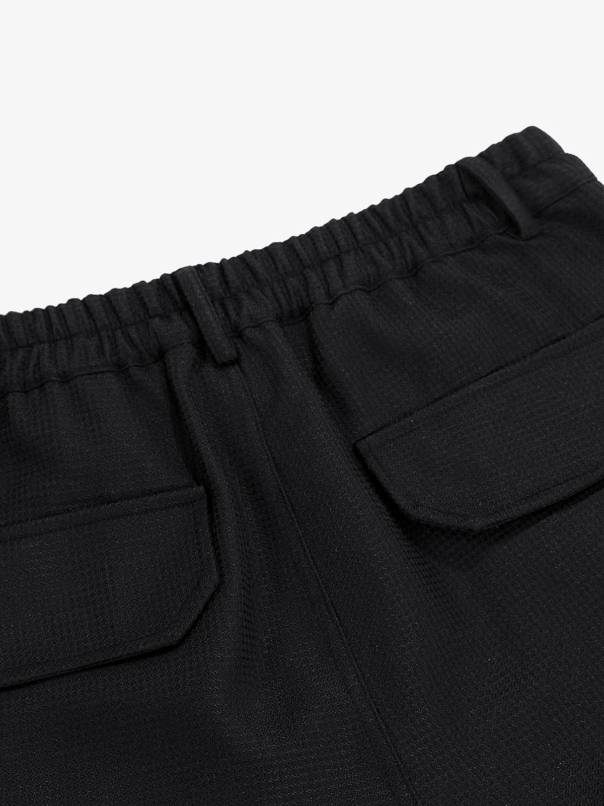 Multi-Pocket Textured Fabric Flared Pants - Image 6