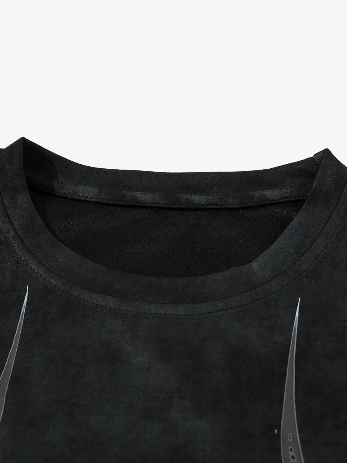 Oversized Graphic Suede Print T-Shirt - Image 3