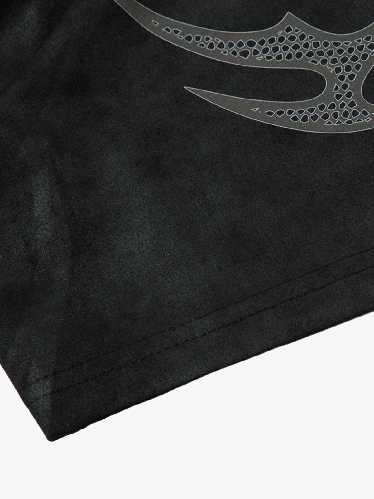 Oversized Graphic Suede Print T-Shirt - Image 6