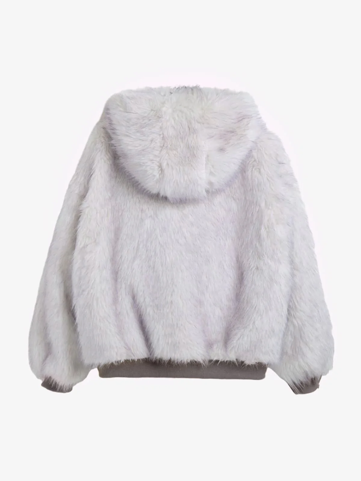 Oversized Reversible Fur Hooded Jacket - 2544 - Image 13