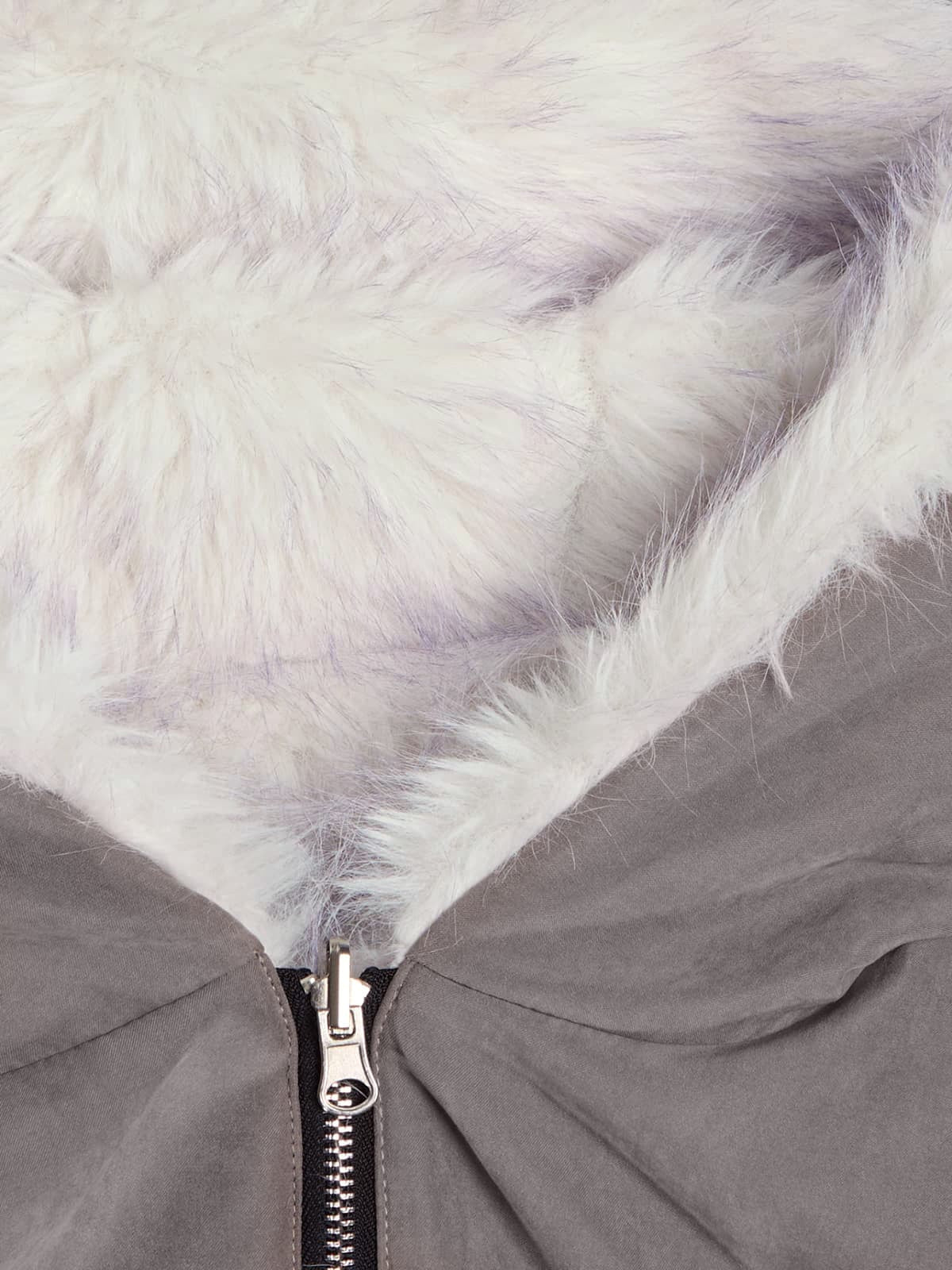 Oversized Reversible Fur Hooded Jacket - 2544 - Image 19