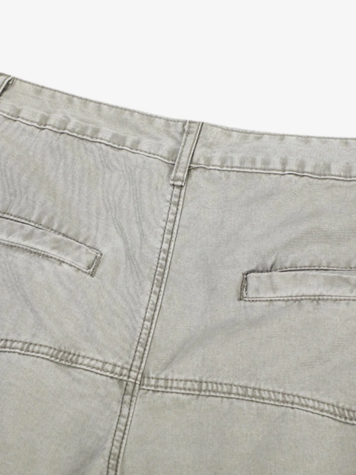 Patchwork Multi-Pocket Workwear Casual Machete Pants - Image 4