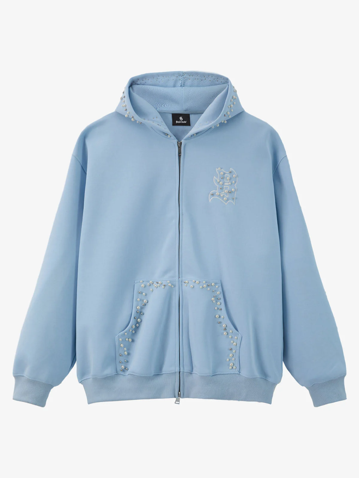 Supermade Pearl Embellished Zip Up Set - 2596 - Image 18