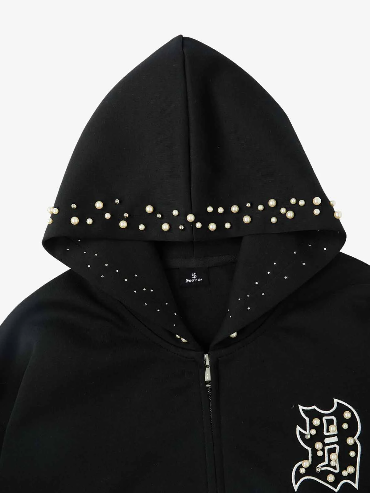 Supermade Pearl Embellished Zip Up Set - 2596 - Image 32