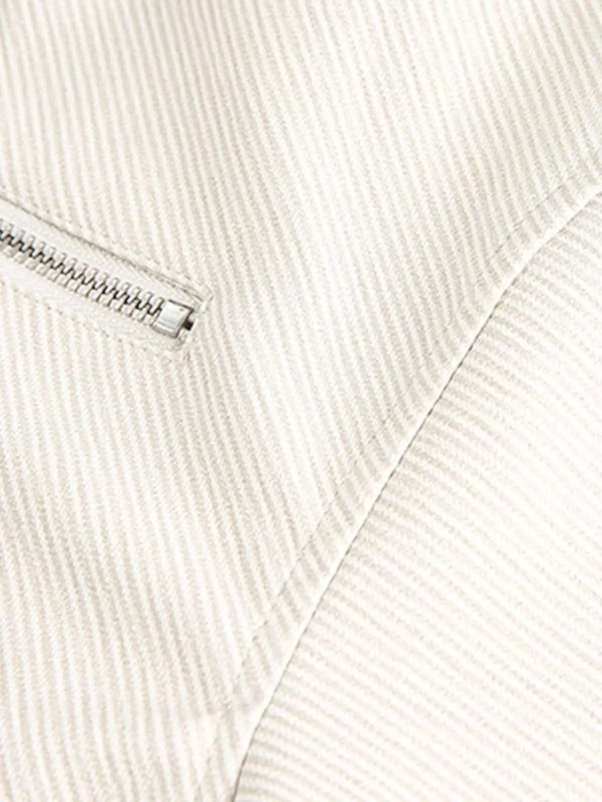 Pleated Back Sleeve Zip Up Jacket - Image 6