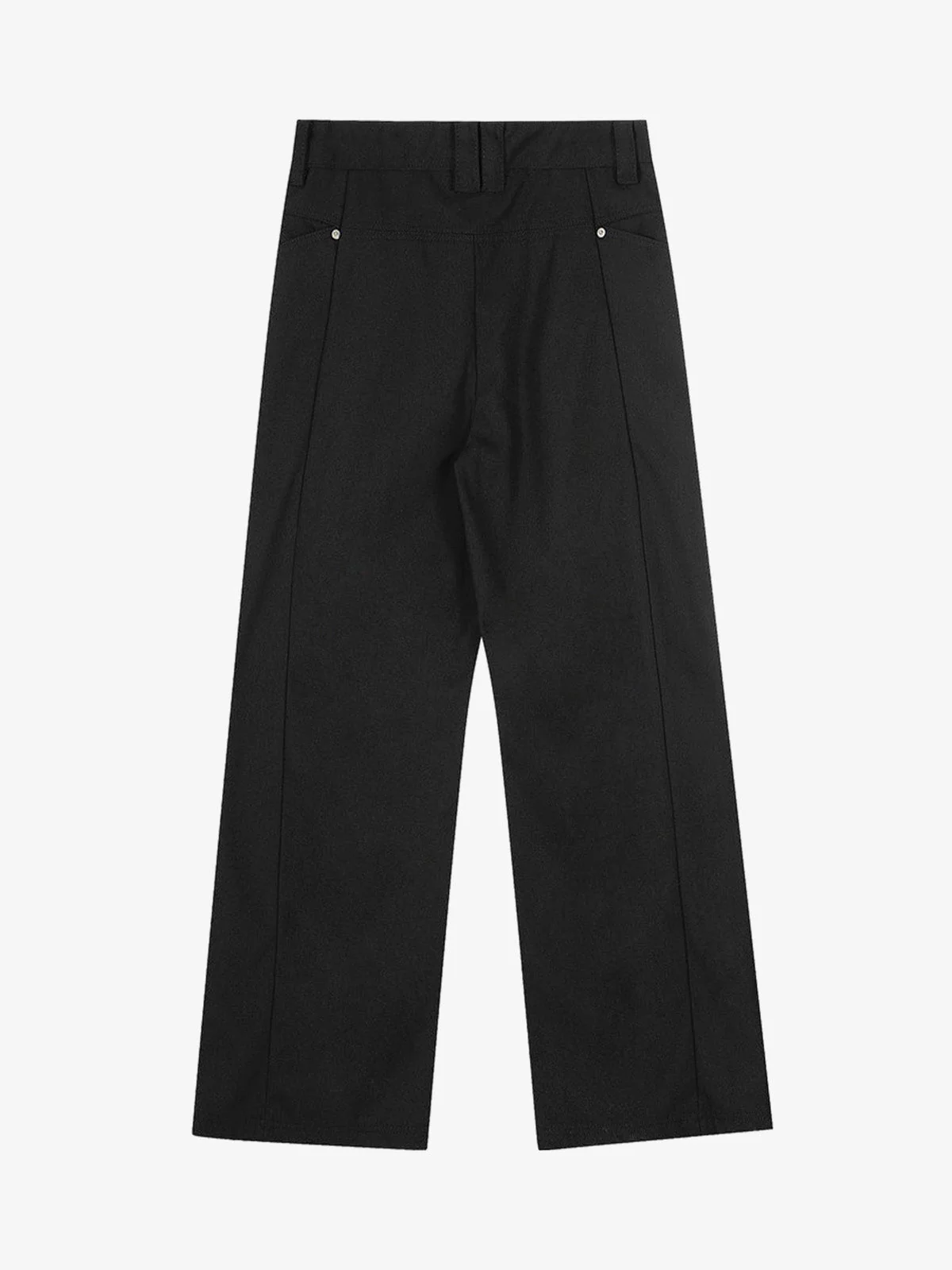 Pleated Deconstructed Tailored Pocket Casual Pants - Image 2