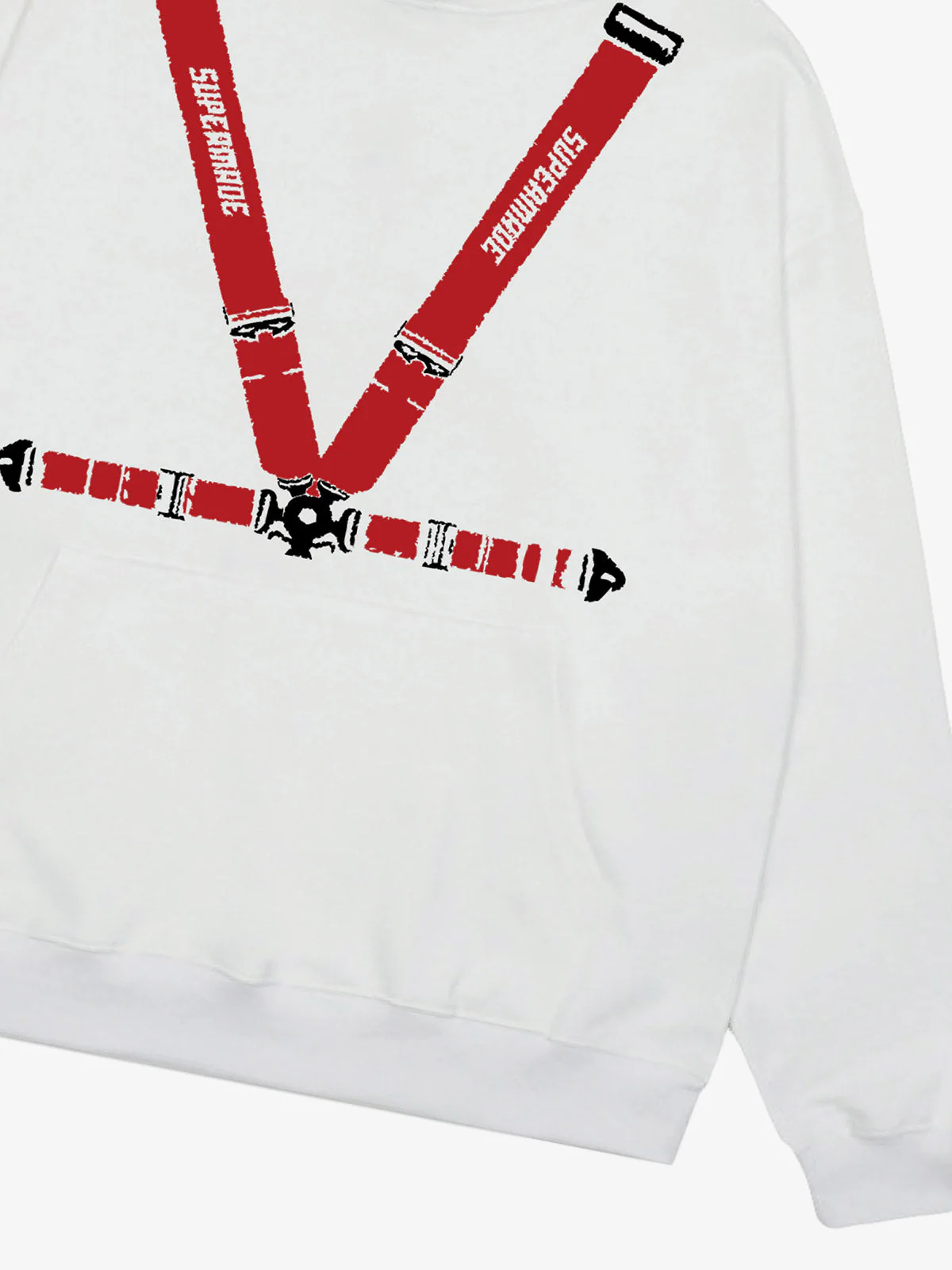 Racing Seat Belt Design Hoodie - Image 4